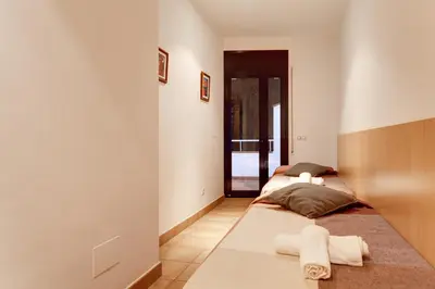 Cama o camas de una habitación en Empordanet 2 B