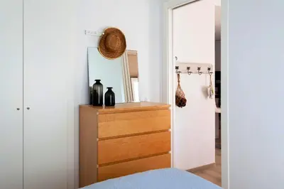 Cama o camas de una habitación en Charming apartment in Llafranc - city view, 70 m²