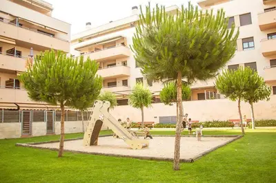 Jardín al aire libre en AL37 Precioso apartamento playa Fenals